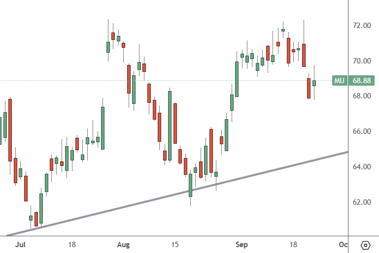 MU: Daily Chart