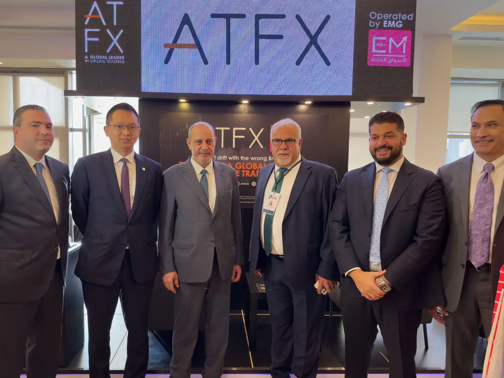 atfx leaders at Jordan Financial Expo & Awards 2022