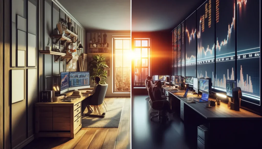 trader work from home vs trader work from office