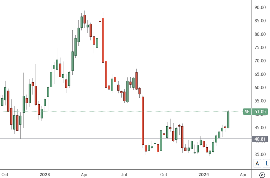 SE – Daily Chart