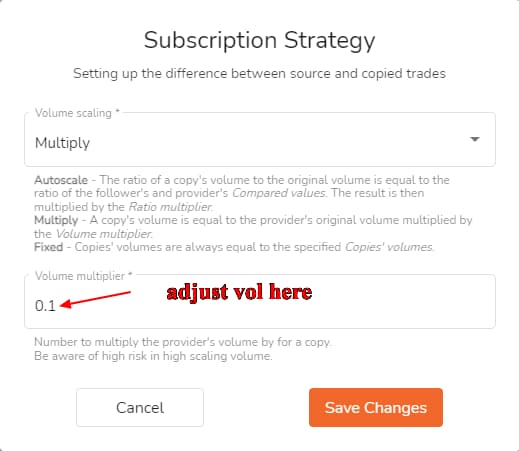 Multiplier-volume